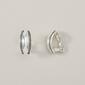 Napier Antique Silver-Tone Large EZ Comfort Clip Earrings - image 1