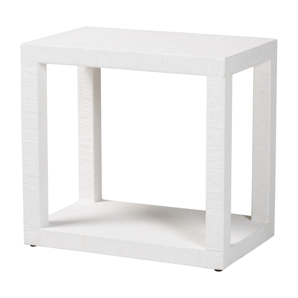 bali & pari Oaklynn Natural Grasscloth End Table