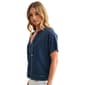 Womens CITY BLUES Tie Neck Pointelle Sweater - image 3