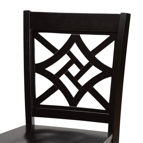 Baxton Studio Nicolette Dark Brown Finished Wood 5pc. Pub Set