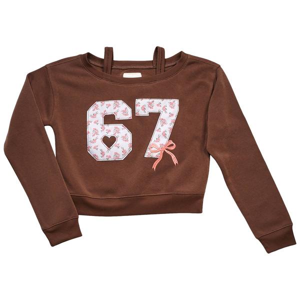 Girls (7-16) No Comment Floral 67 Off The Shoulder Sweater