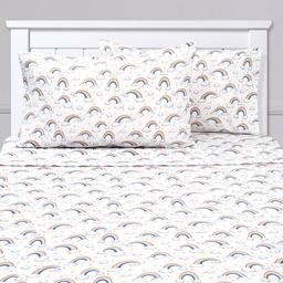 Sweet Home Collection Kids Fun & Colorful Rainbows Sheet Set