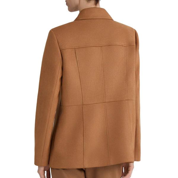 Womens Jones New York Collared Button Front Suede Jack