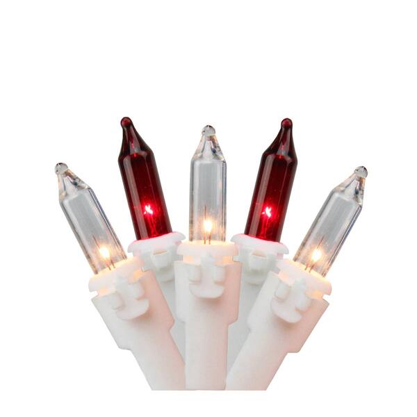 Northlight Seasonal 7ft. Red/Clear Christmas Lights - White Wire - image 