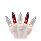 Northlight Seasonal 7ft. Red/Clear Christmas Lights - White Wire - image 1