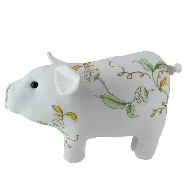 Northlight Seasonal Soft Floral Standing Pig Spring Figurine