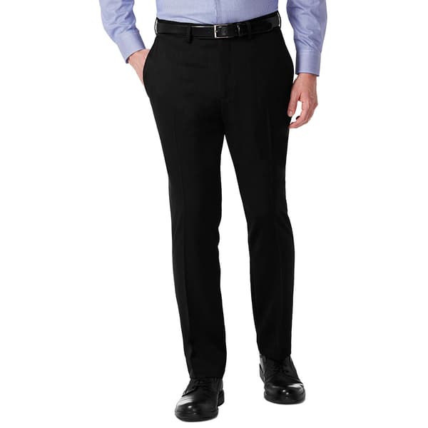 Mens Haggar Premium No Iron Khaki Flat Front Pants