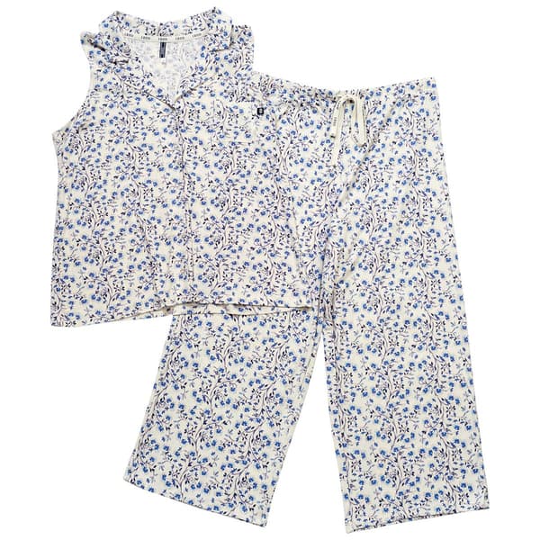 Womens IZOD&#174; Floral Tank & Cropped Pajama Set