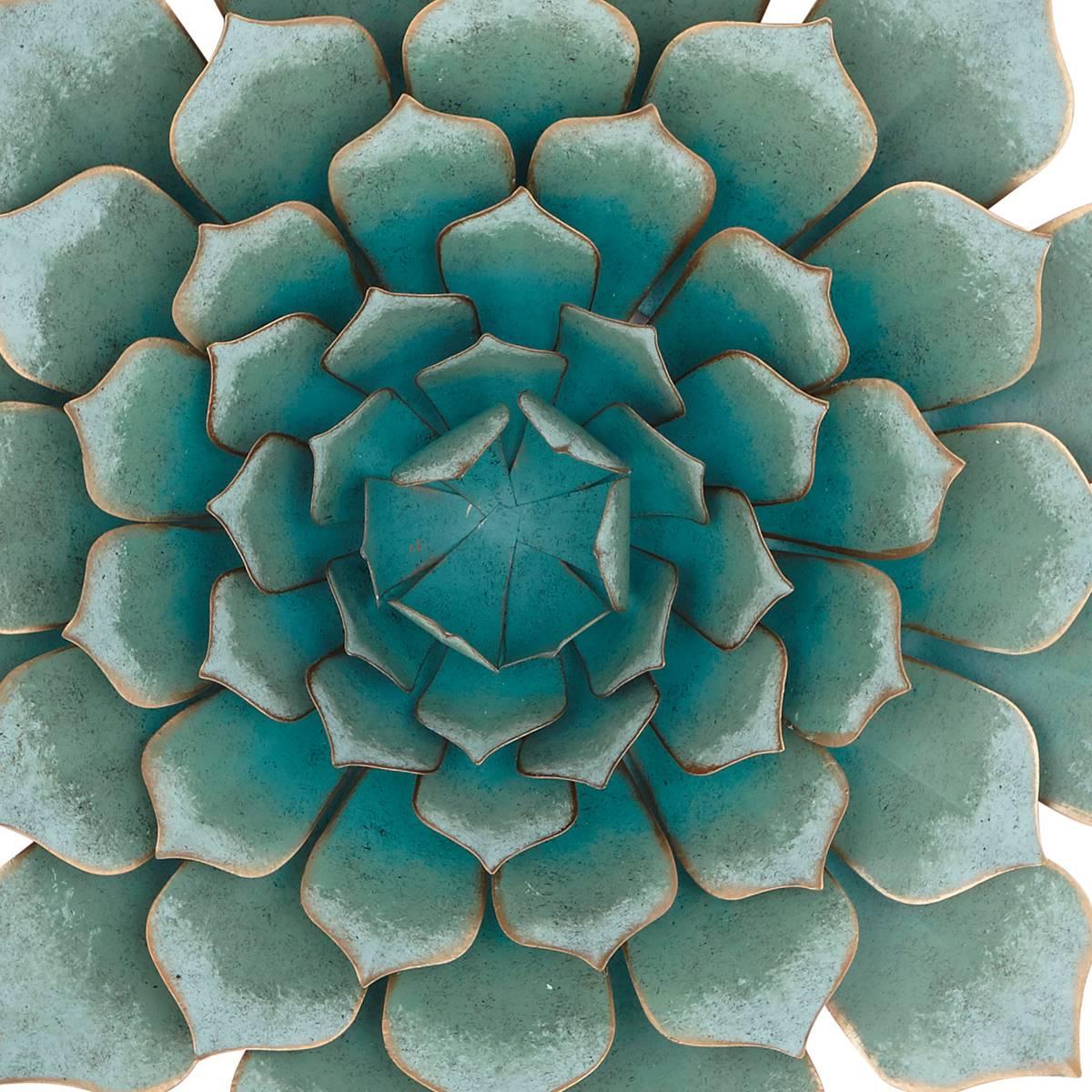 9th & Pike® Dimensional Metal Succulent Wall Décor