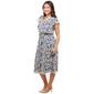 Petite MSK Flutter Sleeve V-Neck Floral Chiffon Midi Dress - image 4
