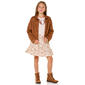 Girls (7-16) Little Lass(R) Suede Jacket w/ Top & Ruffle Skort - image 1
