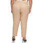 Plus Size Calvin Klein Solid Linen Slim Leg Pants - image 2