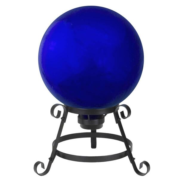 Northlight Seasonal 10in. Blue Outdoor Garden Gazing Ball - image 