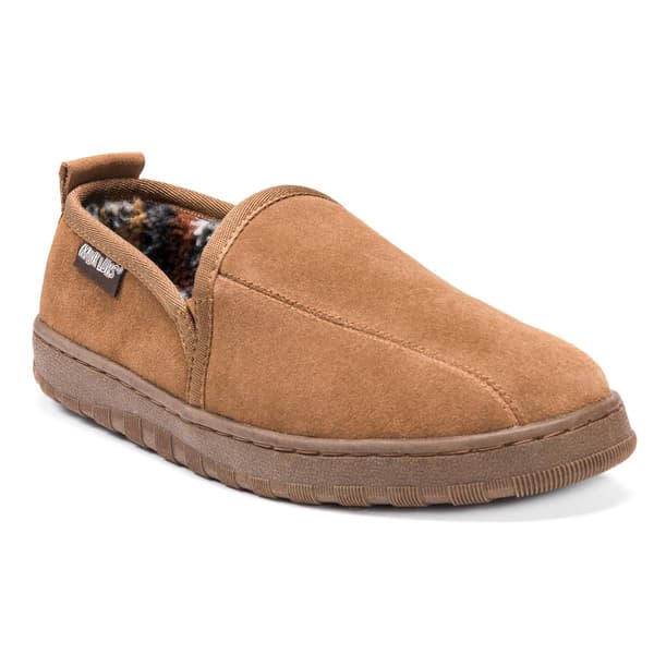 Mens MUK LUKS&#40;R&#41; Eric Berber Suede Slippers - image 