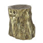 9th & Pike(R) Gold Fiberglass Eclectic Footstool - image 1