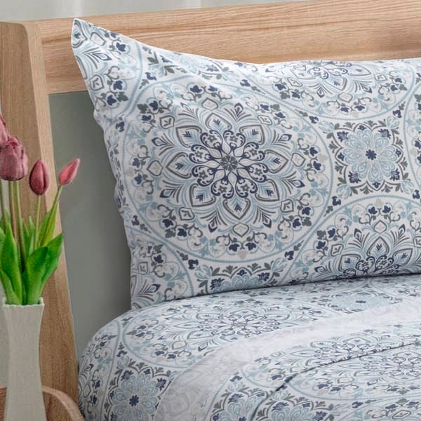 Avanti Cypress Mosaic Flannel Sheet Set