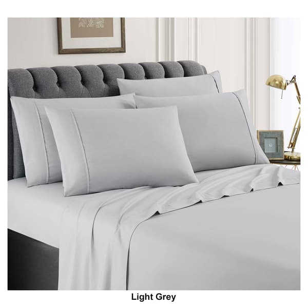 Spirit Linen Home&#8482; Solid Microfiber Bonus Sheet Set