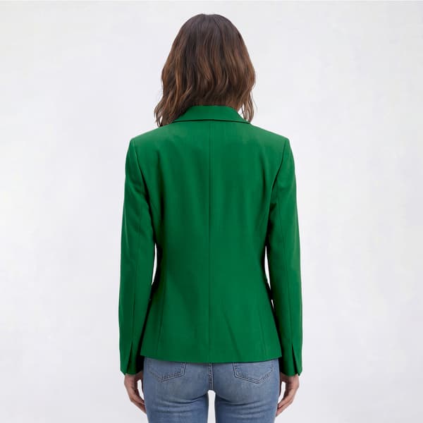 Petite Kasper Long Sleeve Two Button Notch Collar Blazer