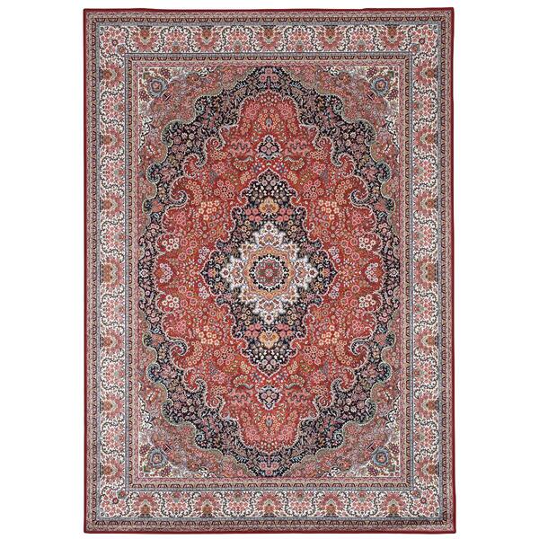 Linon Emerald Collection Red Area Rug - 5x7 - image 