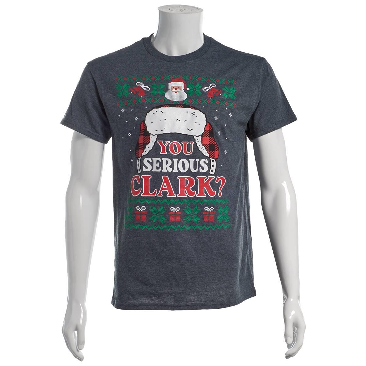Young Mens You Serious Clark? Short Sleeve Tee - Dark Heather