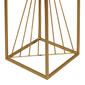 9th & Pike® Gold Marble Contemporary Pedestal Table - Set of 2 - image 4