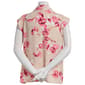 Plus size Calvin Klein Short Sleeve Floral Ruffled Front Blouse - image 2