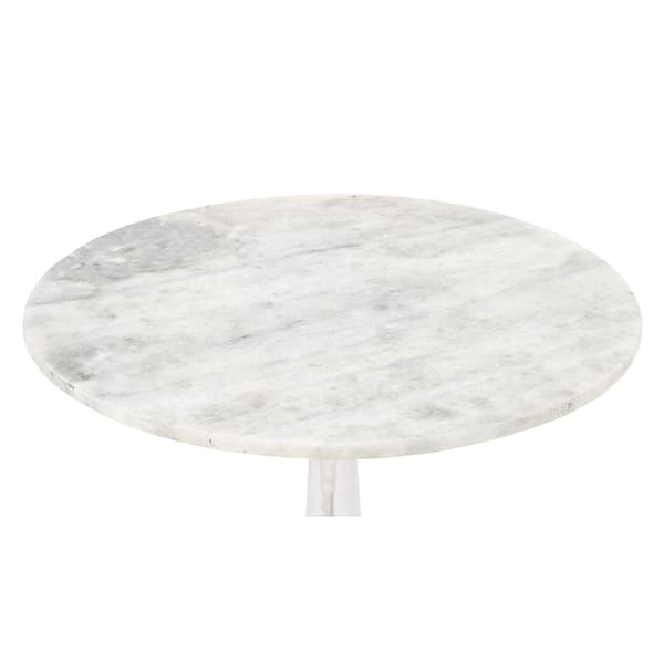 9th & Pike&#174; Traditional Round Marble Accent Table