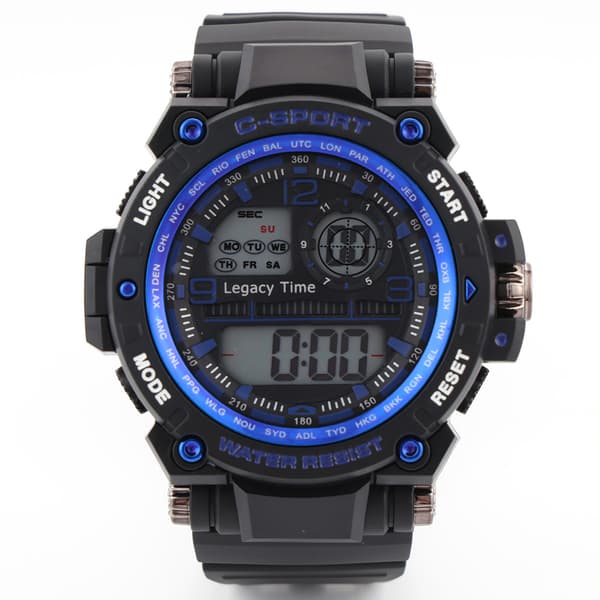 Mens C-Sport Digital Watch - 26-085W-BLUE - image 