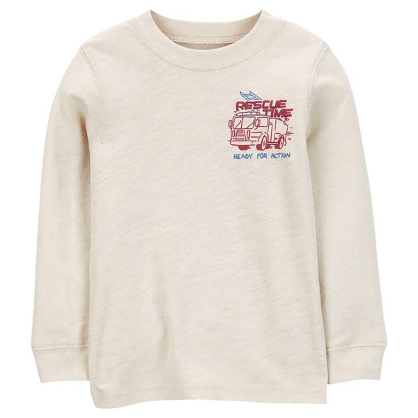 Toddler Boy Carter''s&#40;R&#41; Back Art Rescue Time Long Sleeve Top - image 