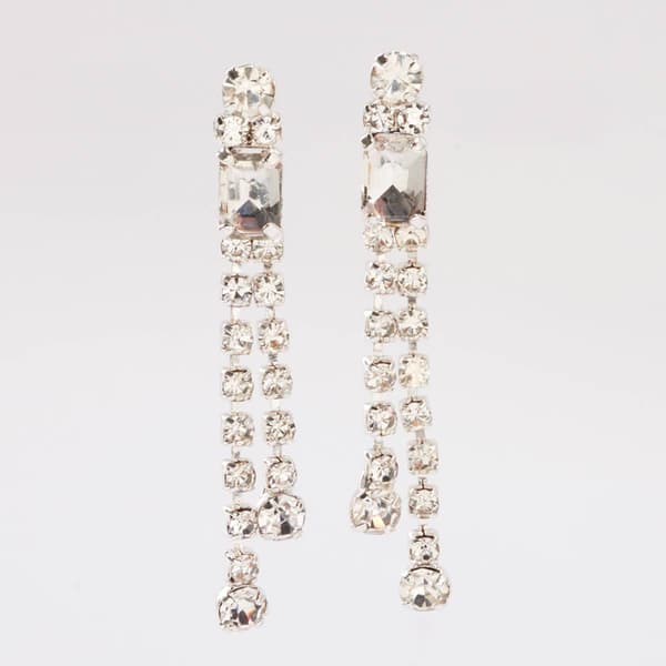 Rosa Rhinestones Petite Dup Tassel Drop Earrings - image 