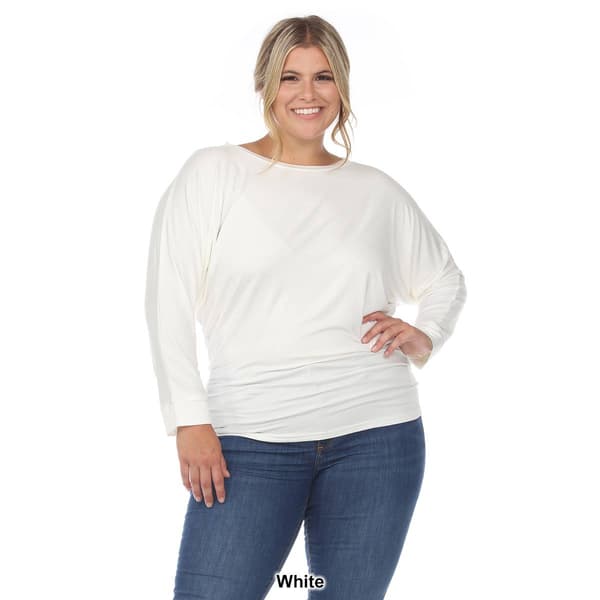 Plus Size White Mark Dolman Sleeve Blouse