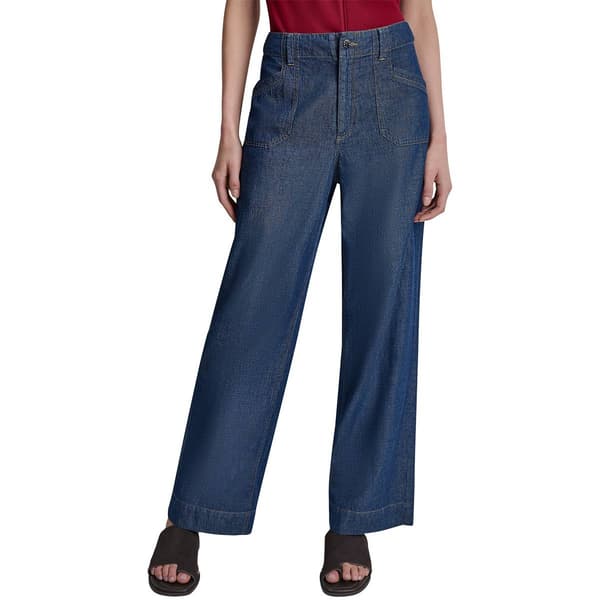 Womens DKNY High Rise Straight Leg Denim Pants - image 