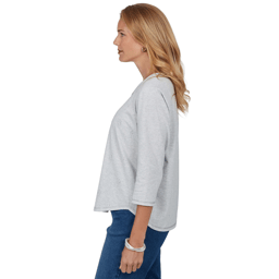 Petite Alfred Dunner Ann Arbor Scattered Rhinestone Blouse