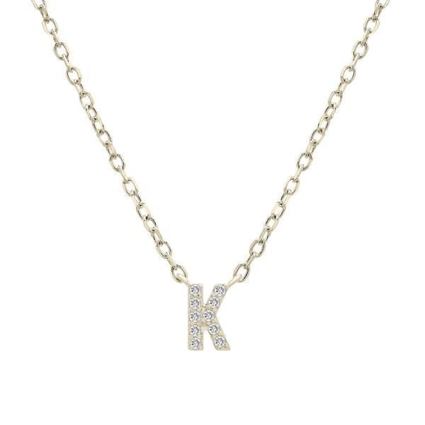 Diamond Classics(tm) 1/20ctw. Diamond Initial K Necklace - image 