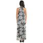 Womens Sara Michelle Sleeveless Mock Neck Pleated Maxi Dress - image 3