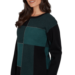 Petite Emaline Feminine Mystique Color Block Sweater