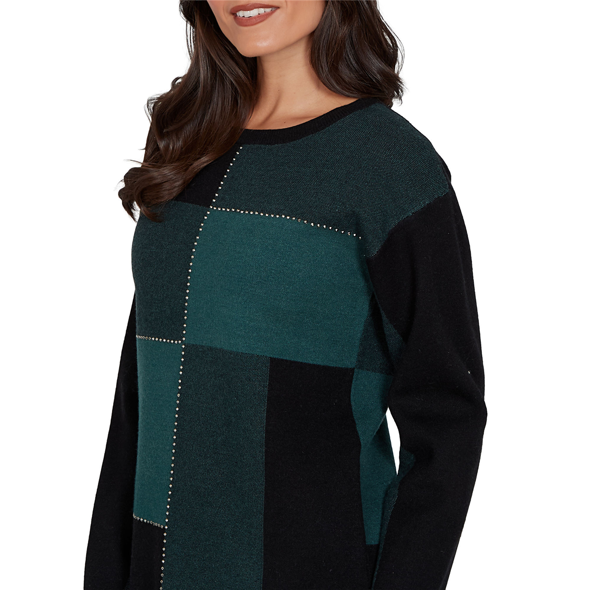 Petite Emaline Feminine Mystique Color Block Sweater