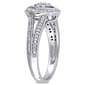 Diamond Classics&#8482; 10kt. White Gold 1/4ct. Diamond Cluster Ring - image 2