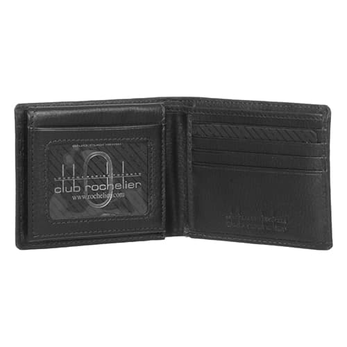 Mens Club Rochelier Winston Slimfold Leather Wallet w/ Passcase