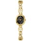 Womens Guess Gold-Tone Black Sunray Dial Watch - GW0982L2 - image 1