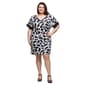 Plus Size 24/7 Comfort Apparel Black & White T-Shirt Dress - image 2