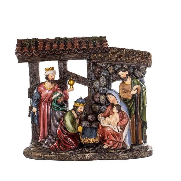Kurt S. Adler 10in. Resin Nativity Scene Table Piece