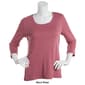 Womens Preswick & Moore&#174; 3/4 Sleeve Scoop Neck Solid Tee - image 15