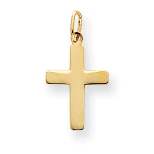 Gold Classics&#40;tm&#41; 14kt. Polished Cross Charm - image 