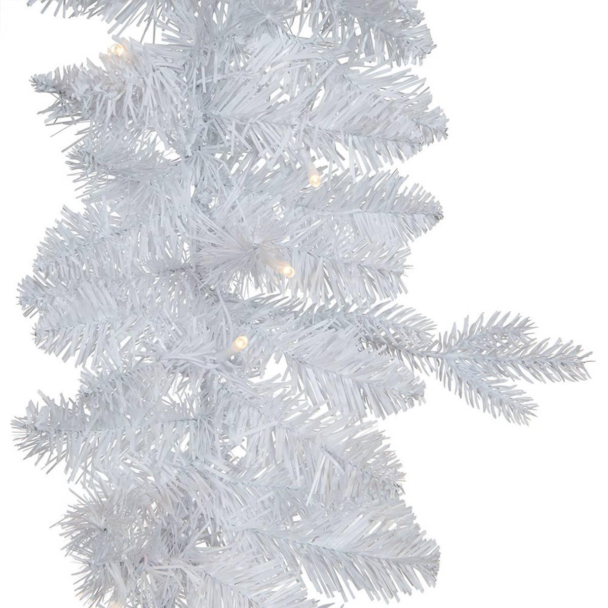 Kurt S. Adler 9ft. Pre-Lit White Pine Garland