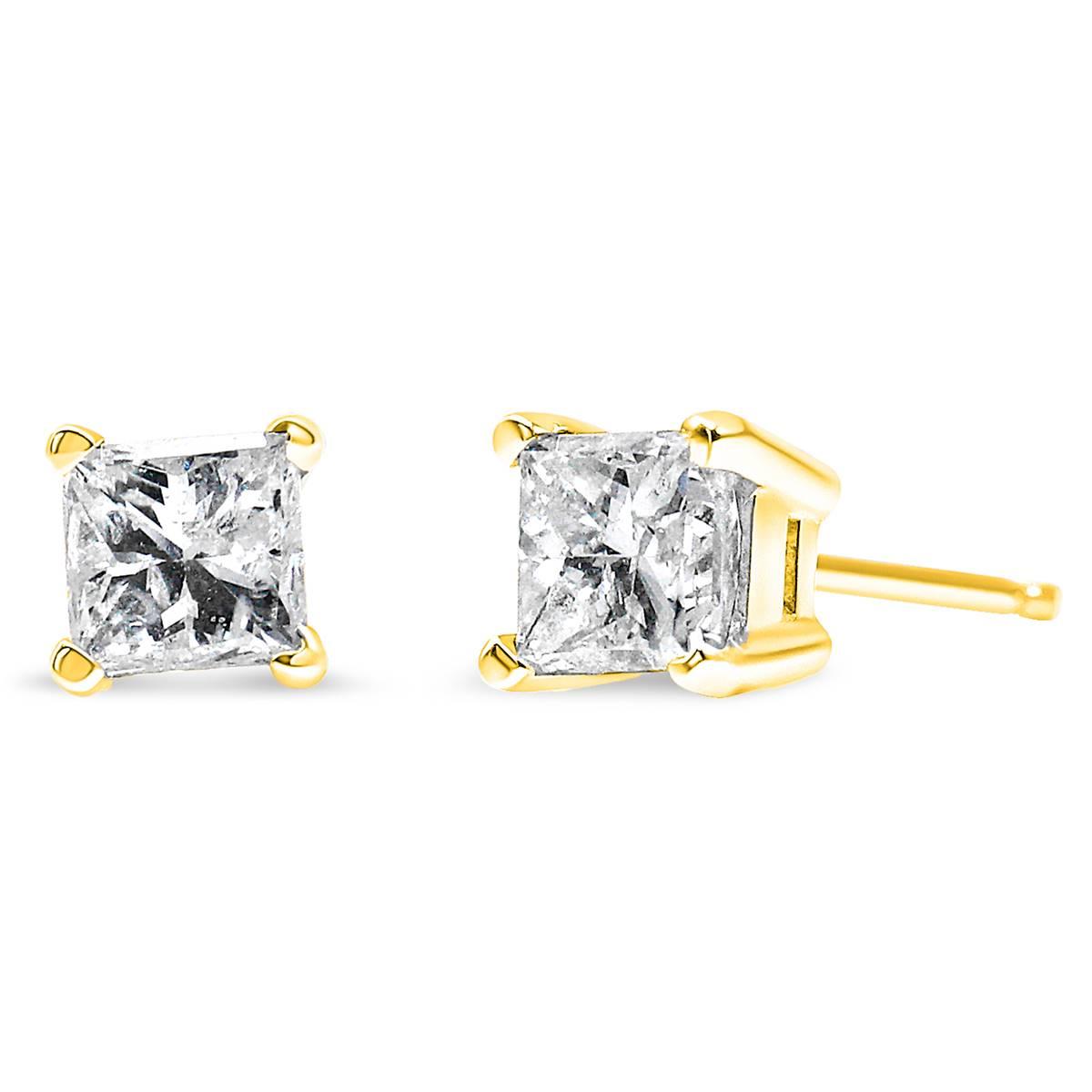 Haus of Brilliance 14kt. Gold 1/2ctw. Diamond Stud Earrings