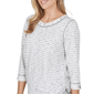 Petite Alfred Dunner Weekend Warrior 3/4 Sleeve Stripe Blouse - image 5