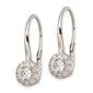 Pure Fire 14kt. White Gold 1 ctw. Halo Style Drop Earrings - image 2