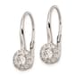 Pure Fire 14kt. White Gold 1 ctw. Halo Style Drop Earrings - image 2