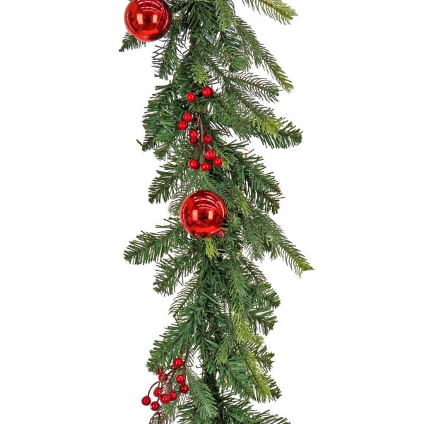 National Tree Feel Real&#174; Scotch Creek Fir Garland w/ 50 LED Light